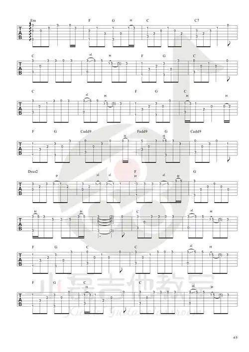 《成都指弹版》吉他谱