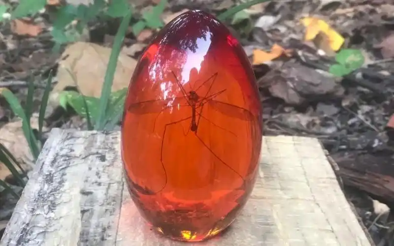 手工打造侏罗纪公园风格的蚊子琥珀蛋极客手工