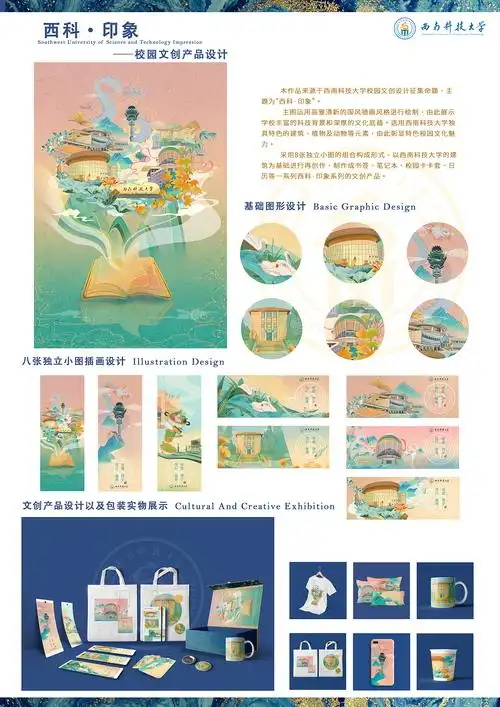 西南科技大学校园文创产品设计 | 米兰设计周作品