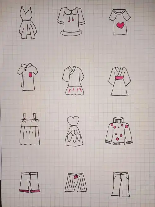 简笔画打卡第268天衣服简笔画
