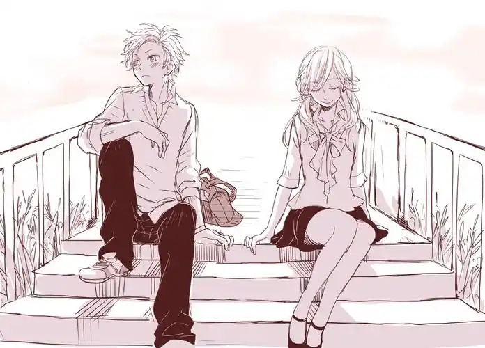 素描情侣动漫人物