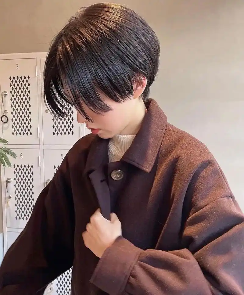 中性日系短发 微湿纹理超帅的!