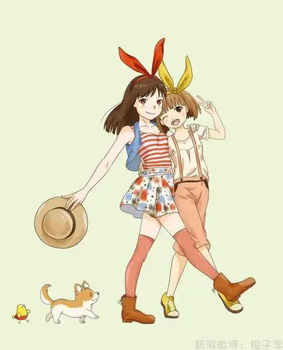 姐妹-银子绘本_插画_涂鸦王国插画