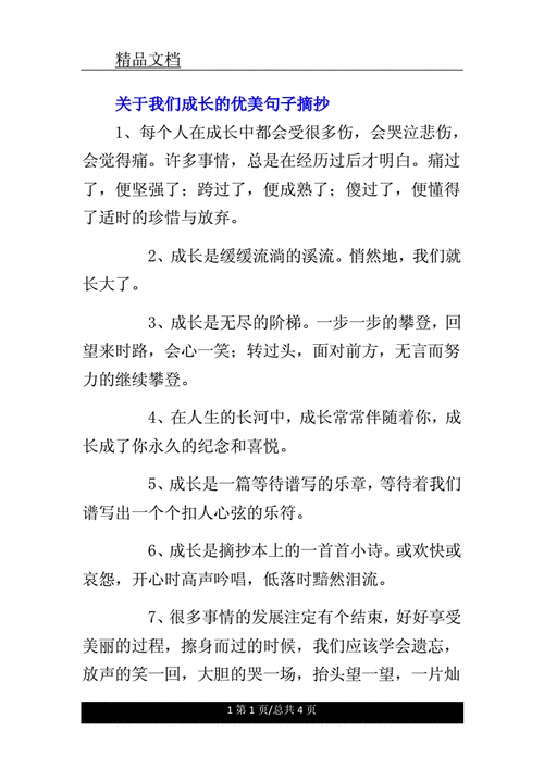 关于我们成长的优美句子摘抄.doc 4页