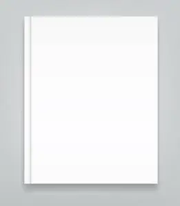 硬封面空白写实书, 封闭式组织者或写真样机照片