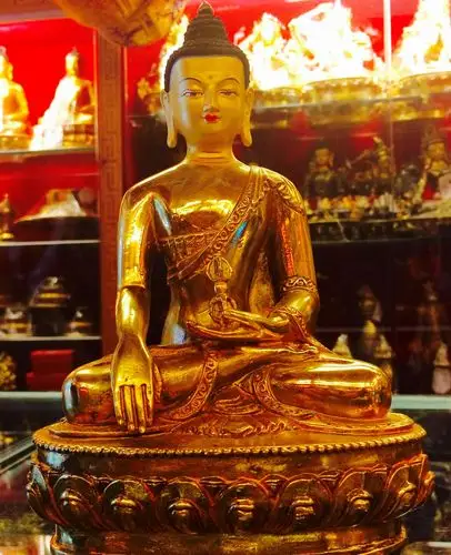 不动佛(全鎏金)/藏传佛教/佛像