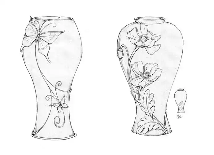 作品名称:陶瓷花瓶 创作时间:2009 作品形态:平面图纸   设计师:带鱼