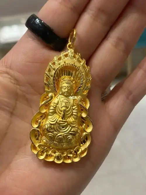 周大福  #观音  #足金吊坠  #黄金