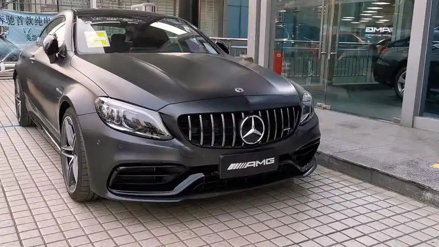 c63 哑光石墨灰#奔驰 #amg #黑武士系列 #v8 #男人简单的快乐