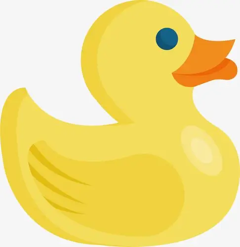 矢量图黄色的小鸭子