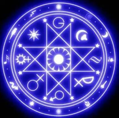 魔法星阵的简笔画