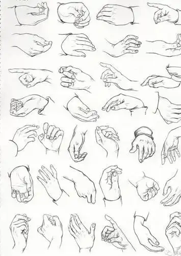 手简笔画ps素材