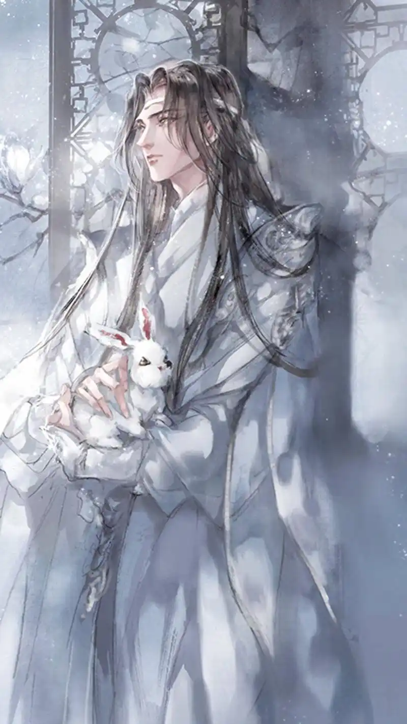 魔道祖师二次元古风壁纸,他站在前尘风口,想彻醉却醒了酒