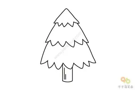 松柏简笔画 松柏简笔画图片带颜色