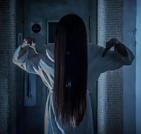 窗口忽然出现的上吊黑长直女鬼在白色情人节里有出现过,小英的姐姐