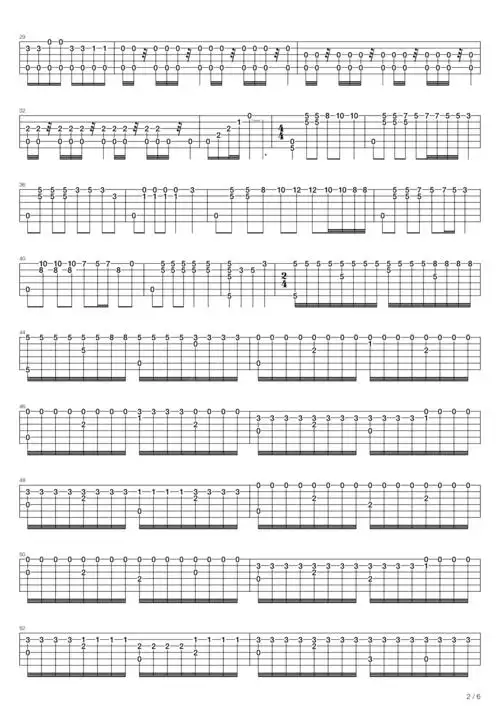 王惠然彝族舞曲吉他谱