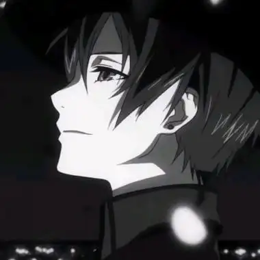 黑白高冷男生动漫头像图片