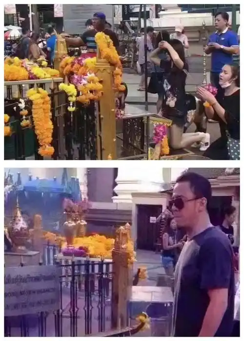 古天乐泰国求佛金象祈福送还愿网友眼神惊呆