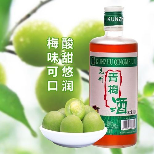 青梅酒特产惠州昆竹青梅果酒低度酸甜13度少女酒微醺酸甜可口 450ml*1