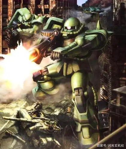 《机动战士高达》动漫人物:重涂欣赏ms-06f2-残部军团的陆战扎古