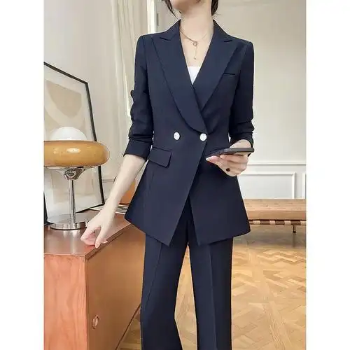 高级职业通勤西装女春秋季时尚气质女神范休闲时尚套装