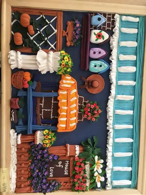 浮雕画超轻黏土手工