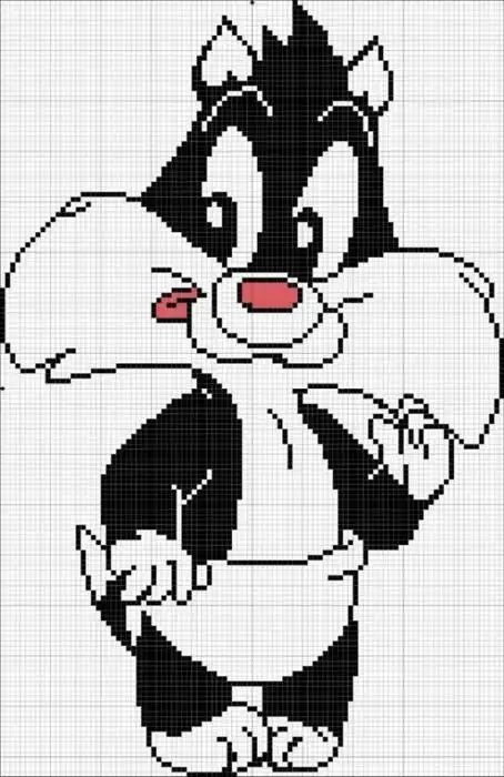 【转载】可爱的小动物图案(可做毛衣绣)