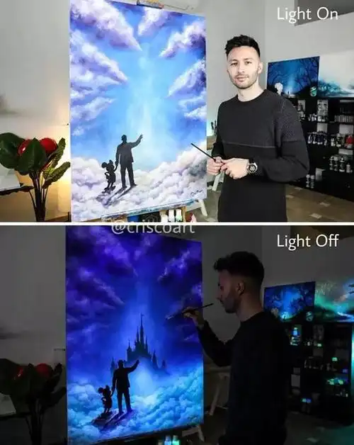 「创意夜光画」越夜越美丽不是吹的