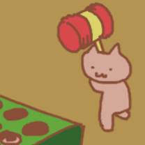 eveonecat 打猫猫 gif动图沙雕可爱猫猫表情包