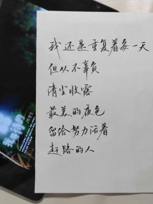 手写陈楚生我等待的歌词