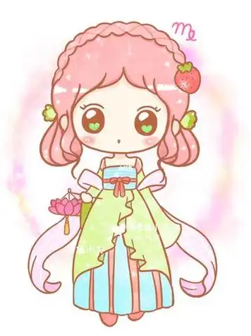 十二星座 古风公主手绘简笔画 汉服星座系列星座古风星座系列汉服