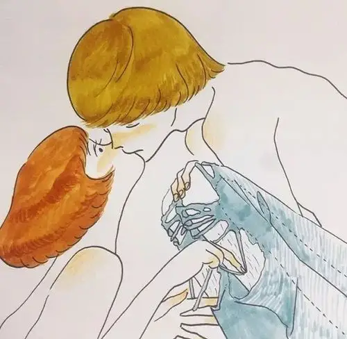 一组污到可以把你看酸的情侣插画好真实