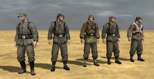 背影   德国国防军 - 国民掷弹兵(第352师),掷弹兵(武装ss),风暴脖