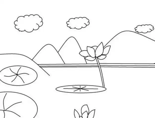 关于夏天景物的简笔画