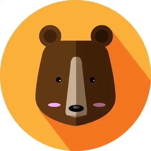 小动物扁平化图标