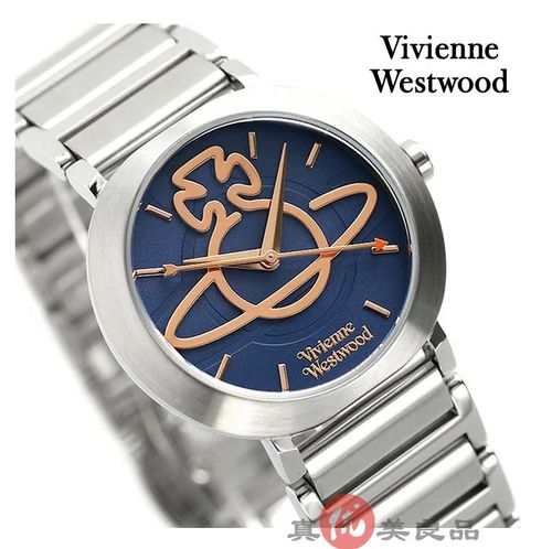 日本代购 vivienne westwood/薇薇安 女士休闲商务钢带石英手表