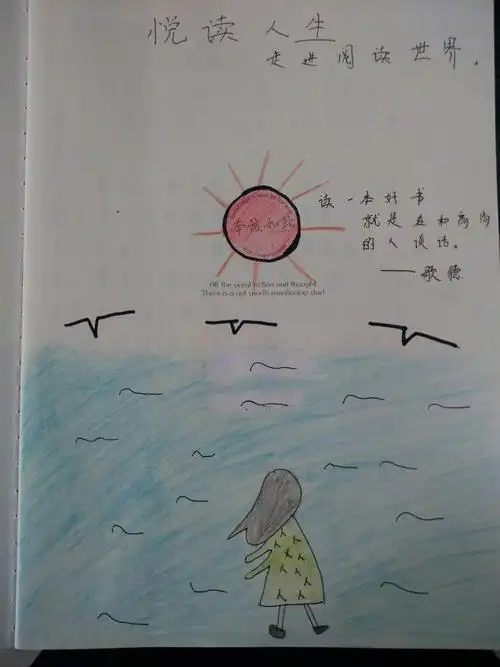 "妙笔勾勒 悦读人生" ——师大附校七(13)班优秀随笔扉页展