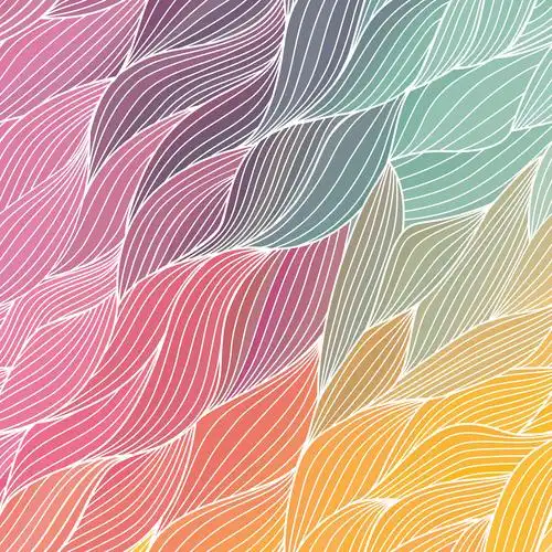 摘要手绘的波矢量纹理