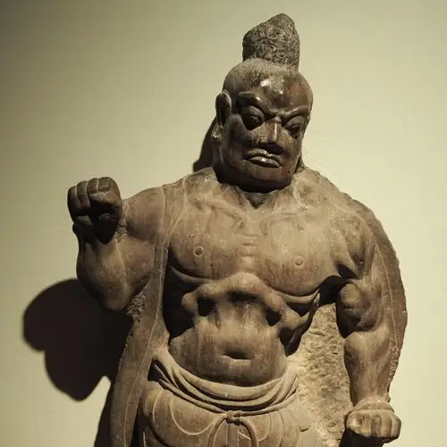 唐金刚力士像龙门石窟研究院藏