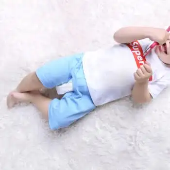 开档短裤子3个月6个月婴儿开档短裤0-1-2岁儿童夏装 灰色 开裆裤灰 80