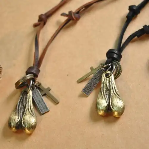 蛋蛋16ss 铜睾丸牛蛋挂件 潮牌蛋蛋牛皮复古 创意项链批发