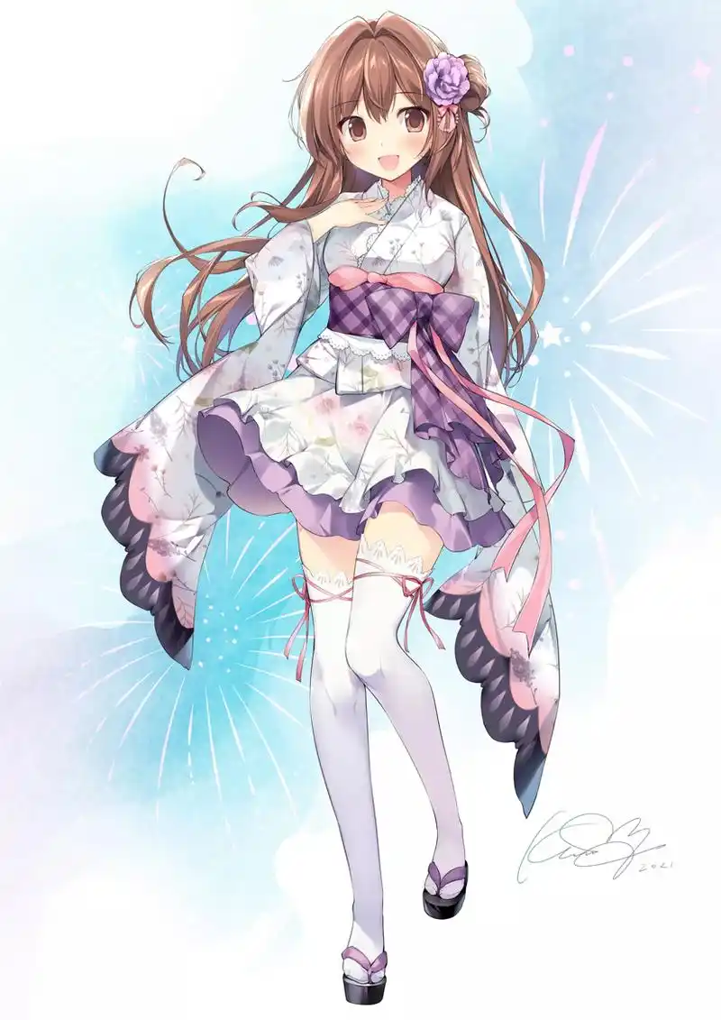 高清动漫女主角图片冲呀 向我的c位随时冲呀要元气满满