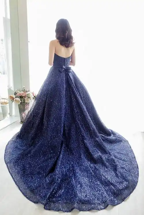 璀璨星空蓝晚礼服 - 爱情蔓延精致婚纱 - 台中婚纱 | 礼服出租 | 婚纱