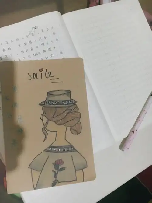 这是我亲手设计的笔记本封面,有没有一点惊艳的感觉?