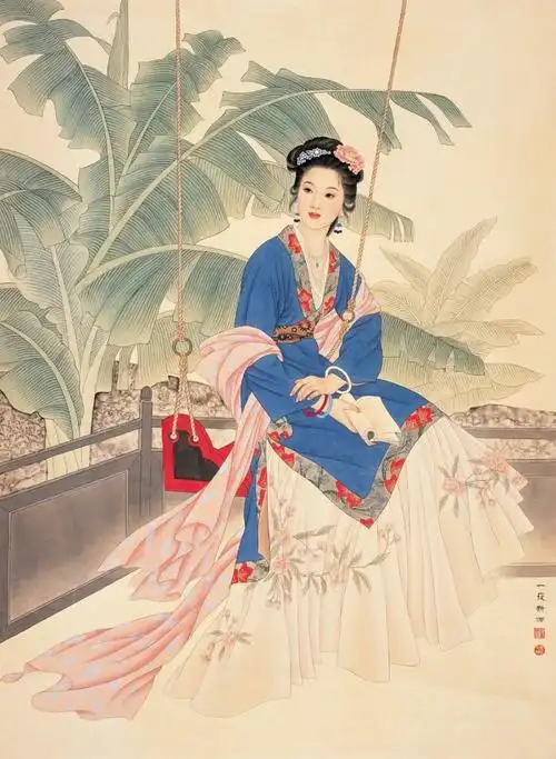 他们就致力于要在古人工笔仕女之外打造现代"仕女"气息的时代作品