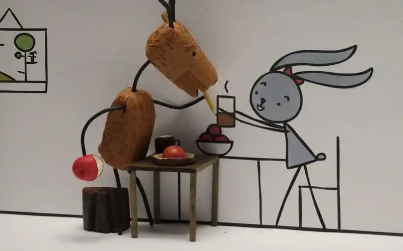 【蒸汽工场推荐】跨次元的爱与陪伴定格动画:兔子与鹿_哔哩哔哩_bili