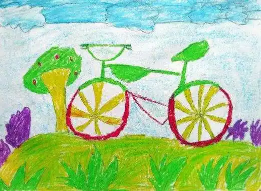 绿色环保的简笔画幼儿园