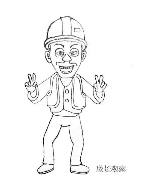 光头强的小汽车简笔画