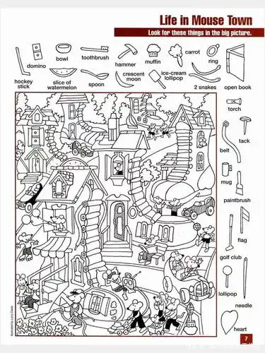英文版图画捉迷藏