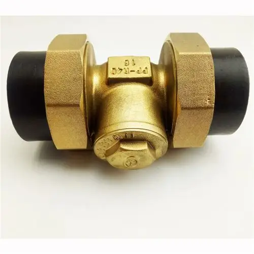 pe黄铜止回阀水管水表dn152025单向阀46分1寸立式卧式逆止阀63大众pe